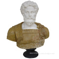High Quality Carved Marble Emperor Head Bust Sculpture